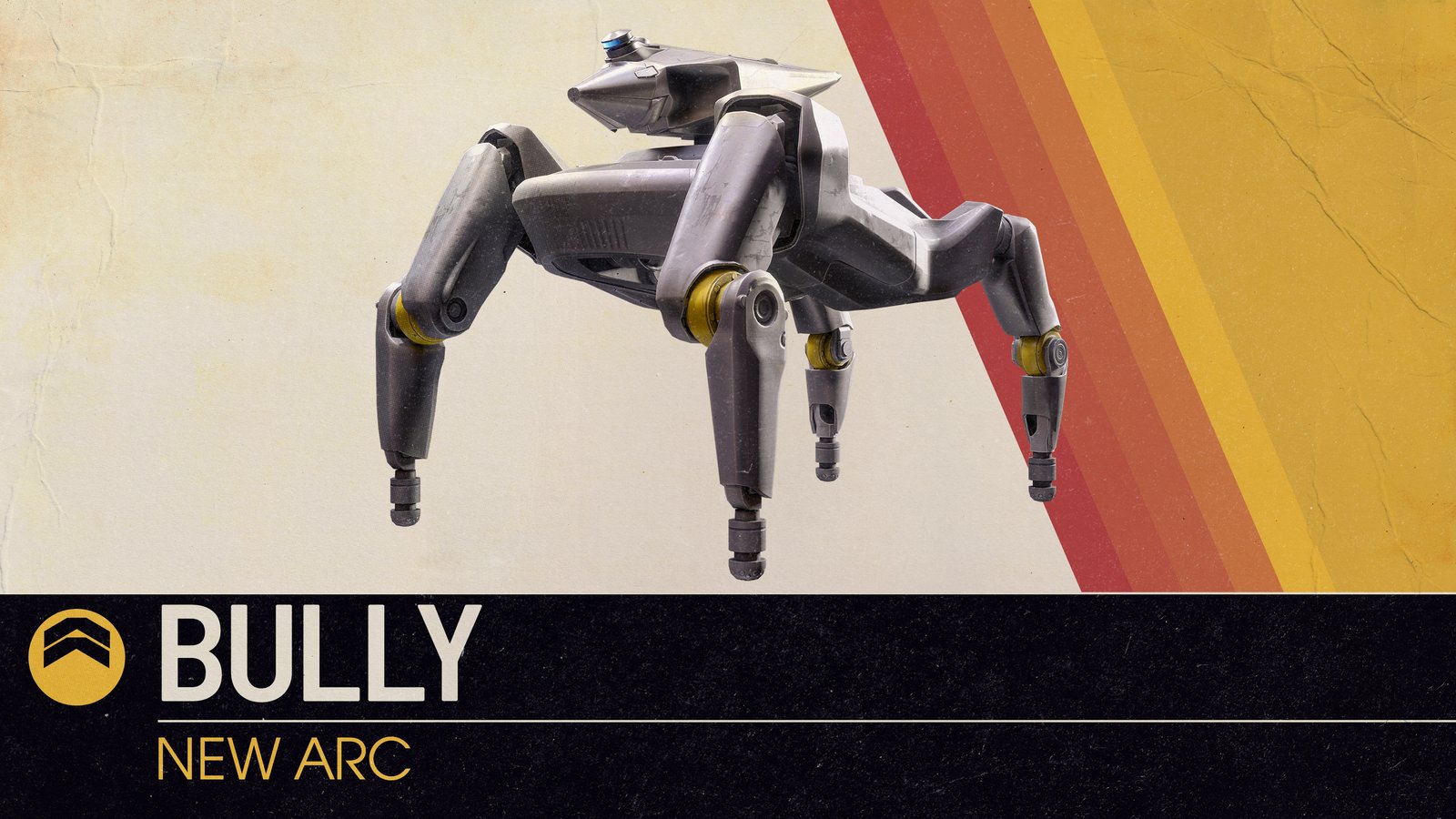Official ARC Raiders Bully enemy bumper — aggressive machine-learned ARC closing on Raiders in snow
