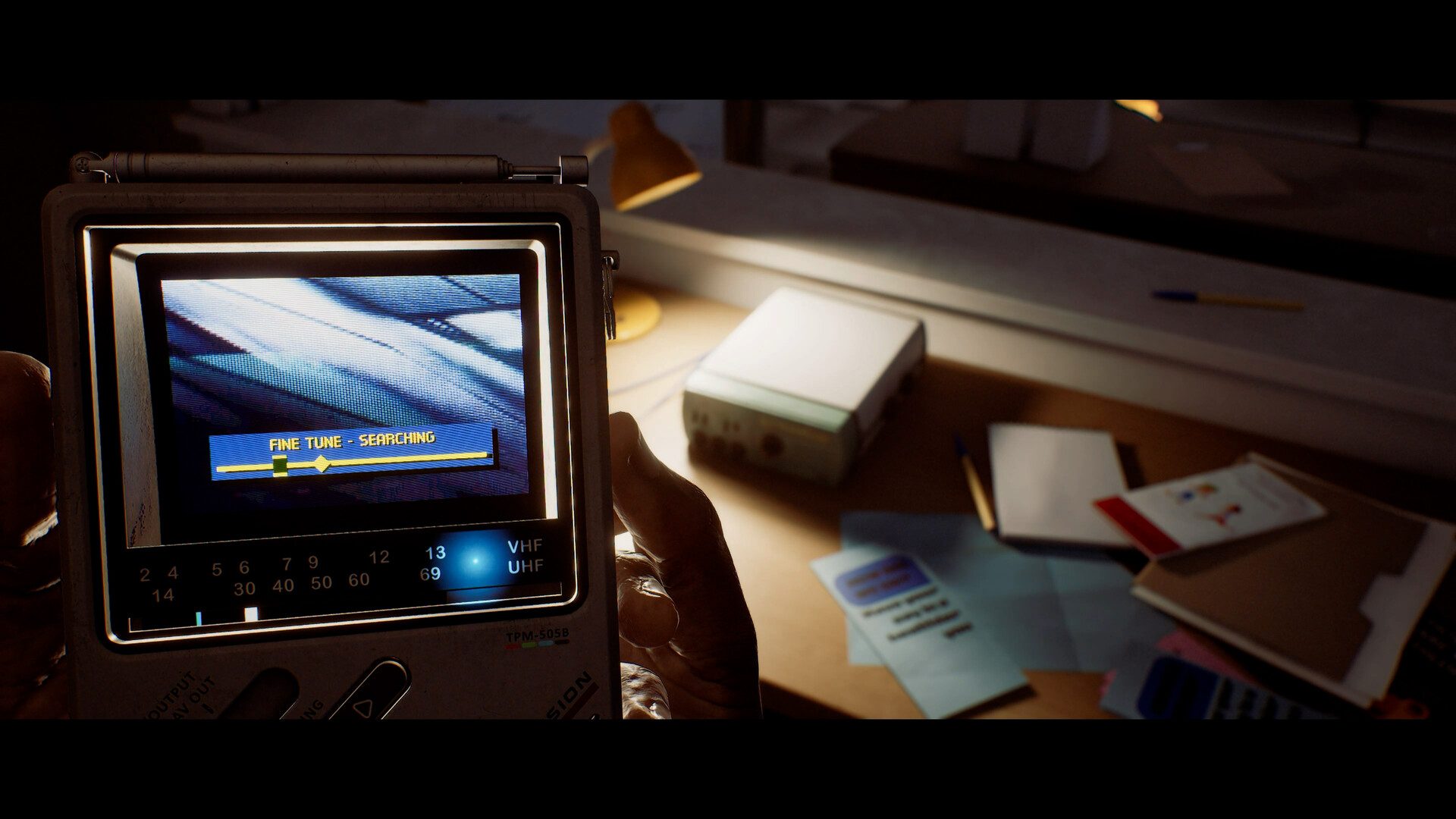 Official CONTROL Resonant still — Dylan engaging Resonant threats in a warped urban zone