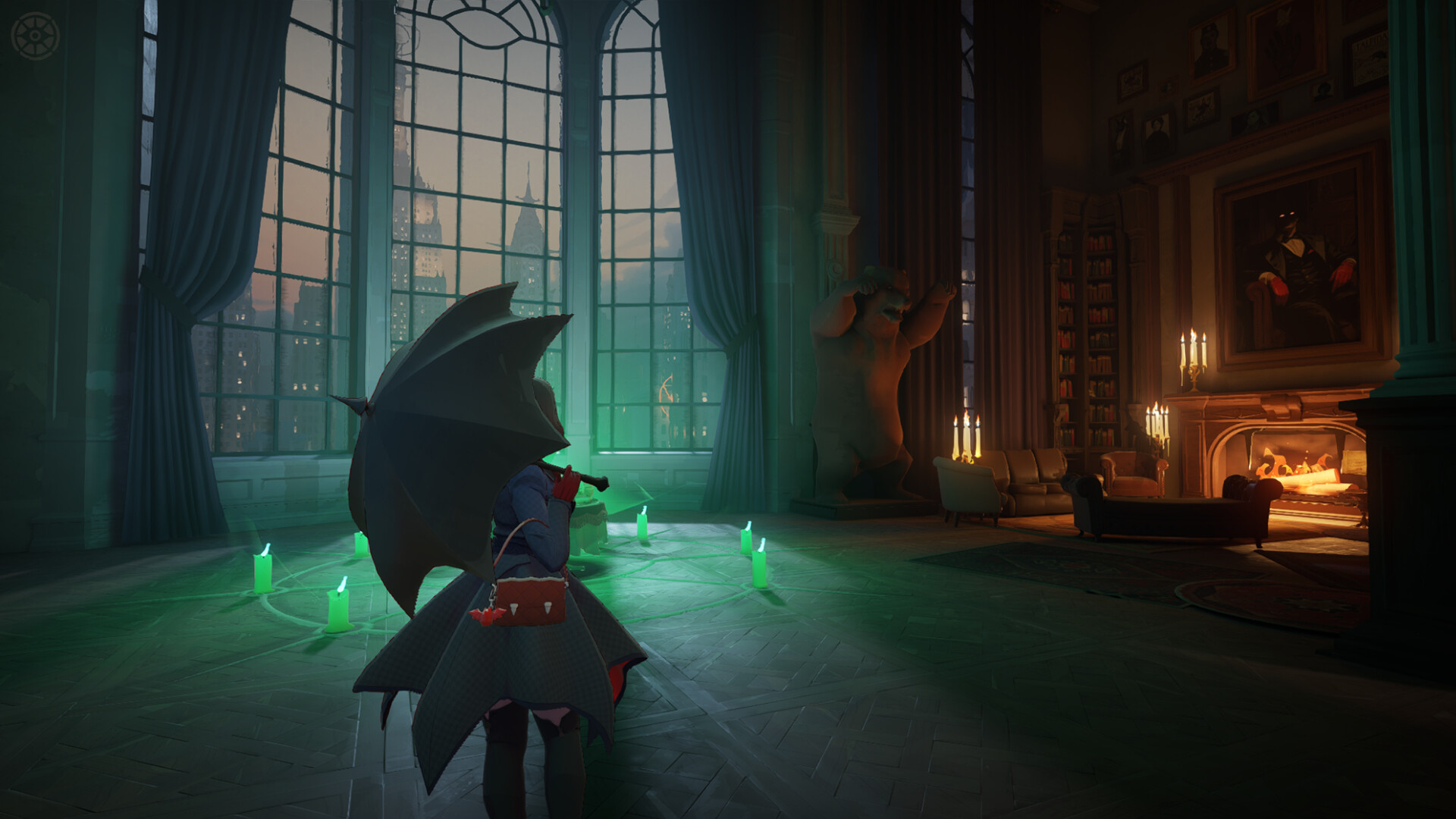 Official Deadlock Steam screenshot — close-range dual between brightly lit heroes