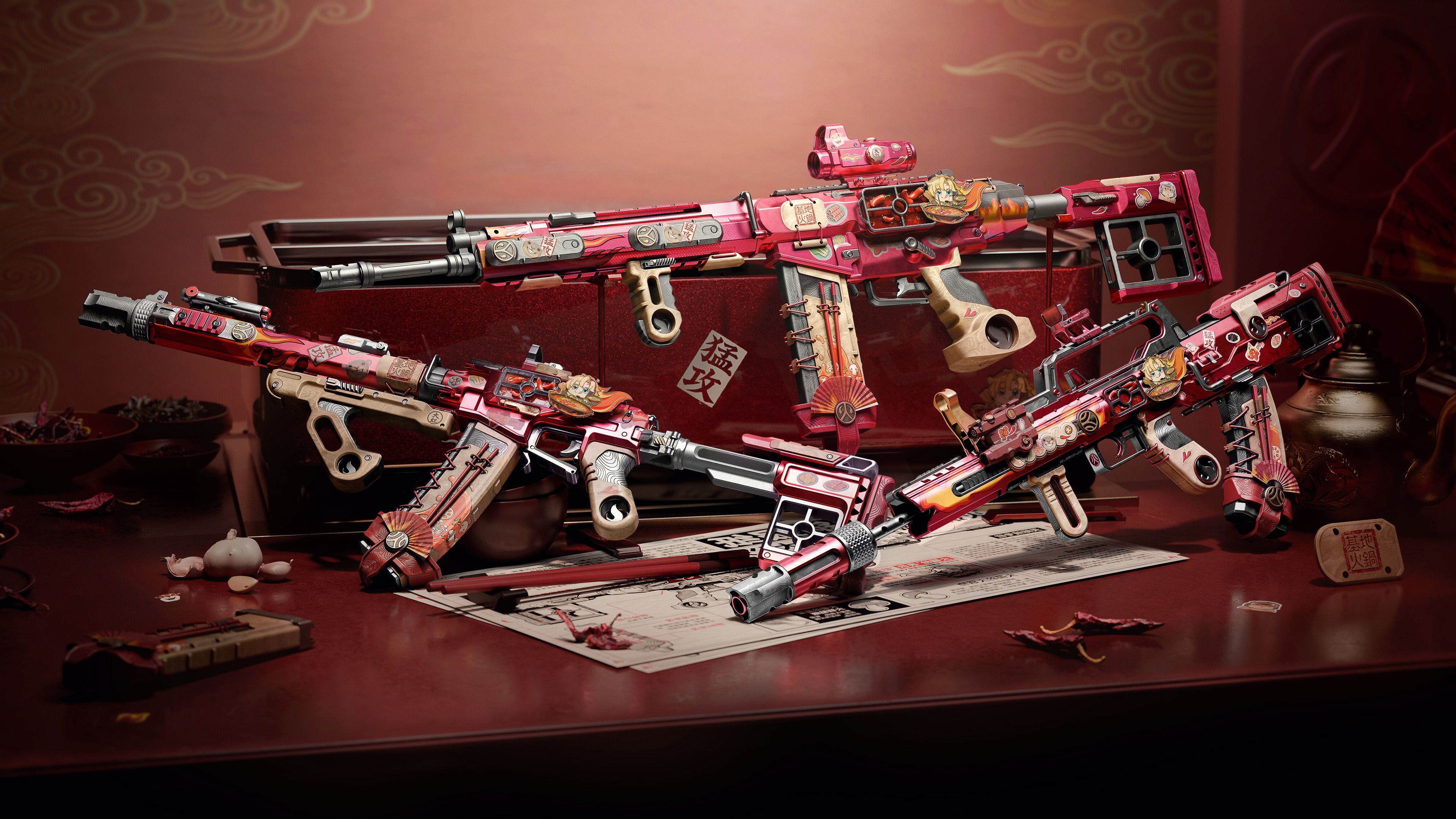 Official Delta Force 2nd Anniversary Celebration key art — Spiced Fury firearm appearance exchange