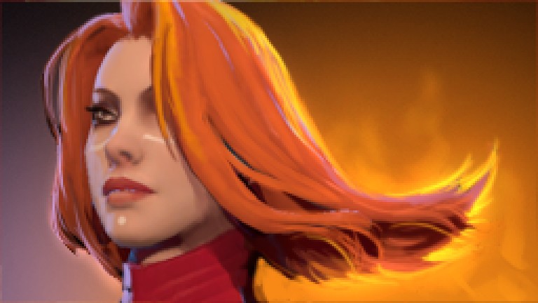 Official Dota 2 Lina hero portrait