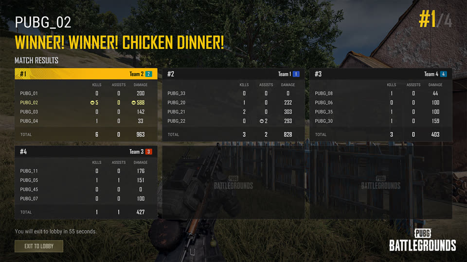 Official PUBG Update 43.1 still — light machine gun sustained fire in open terrain