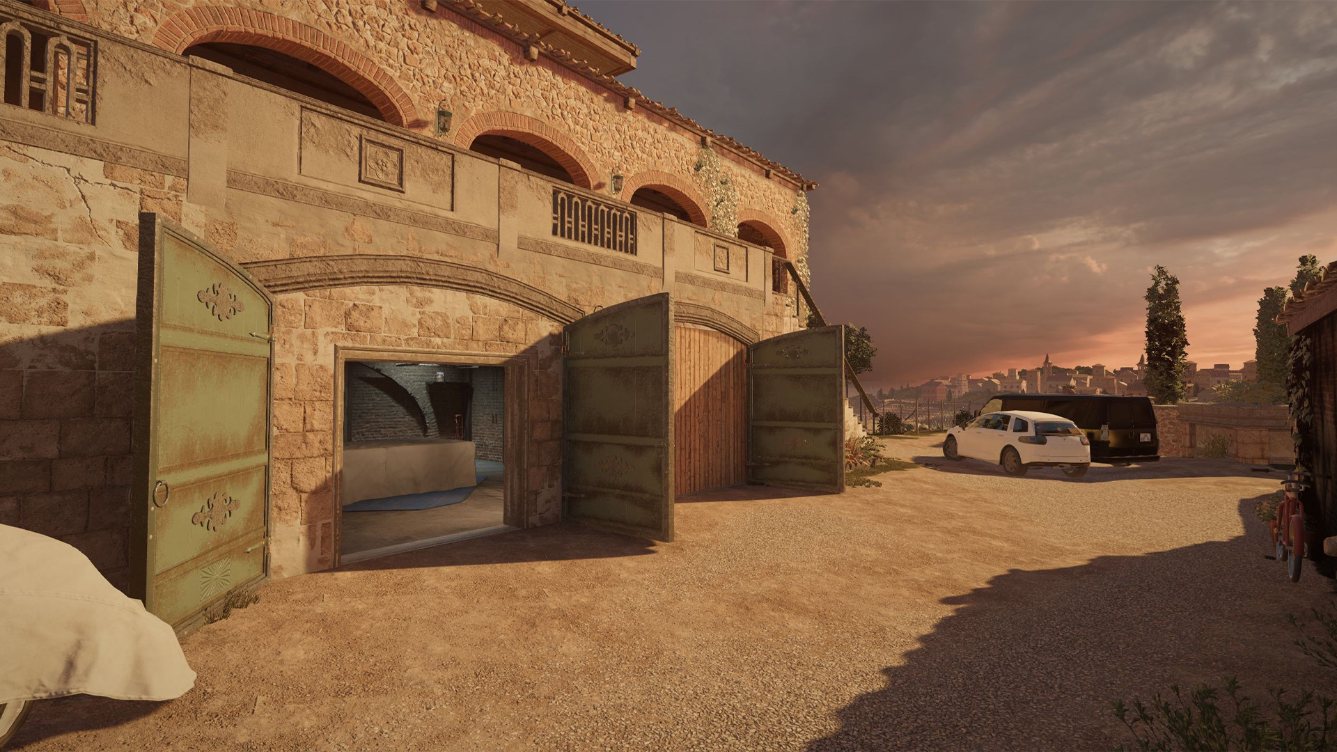 Official Rainbow Six Siege still highlighting Noor’s Horus Lance gadget